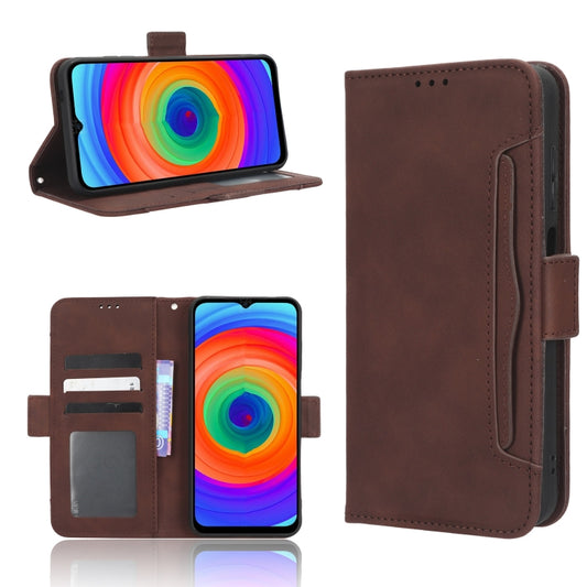 For Ulefone Note 14 Skin Feel Calf Texture Card Slots Leather Phone Case(Brown) - Ulefone Cases by PMC Jewellery | Online Shopping South Africa | PMC Jewellery | Buy Now Pay Later Mobicred