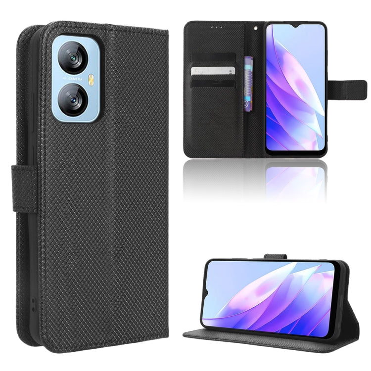 For Blackview A52 Diamond Texture Leather Phone Case(Black) - More Brand by PMC Jewellery | Online Shopping South Africa | PMC Jewellery | Buy Now Pay Later Mobicred