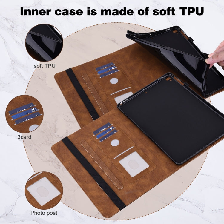 For Lenovo Tab M8 4th Gen Embossed Butterfly Pattern Leather Tablet Case(Brown) - Lenovo by PMC TechLife | Online Shopping South Africa | PMC TechLife | Buy Now Pay Later Mobicred