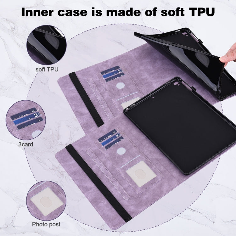 For Lenovo Pad Plus 2023 11.5 inch / Tab P11 Gen 2 Embossed Butterfly Pattern Leather Tablet Case(Purple) - Lenovo by PMC TechLife | Online Shopping South Africa | PMC TechLife | Buy Now Pay Later Mobicred
