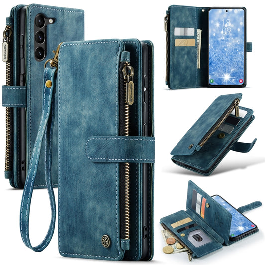 For Samsung Galaxy S23 5G CaseMe C30 Multifunctional Leather Phone Case(Blue) - Galaxy S23 5G Cases by CaseMe | Online Shopping South Africa | PMC Jewellery | Buy Now Pay Later Mobicred