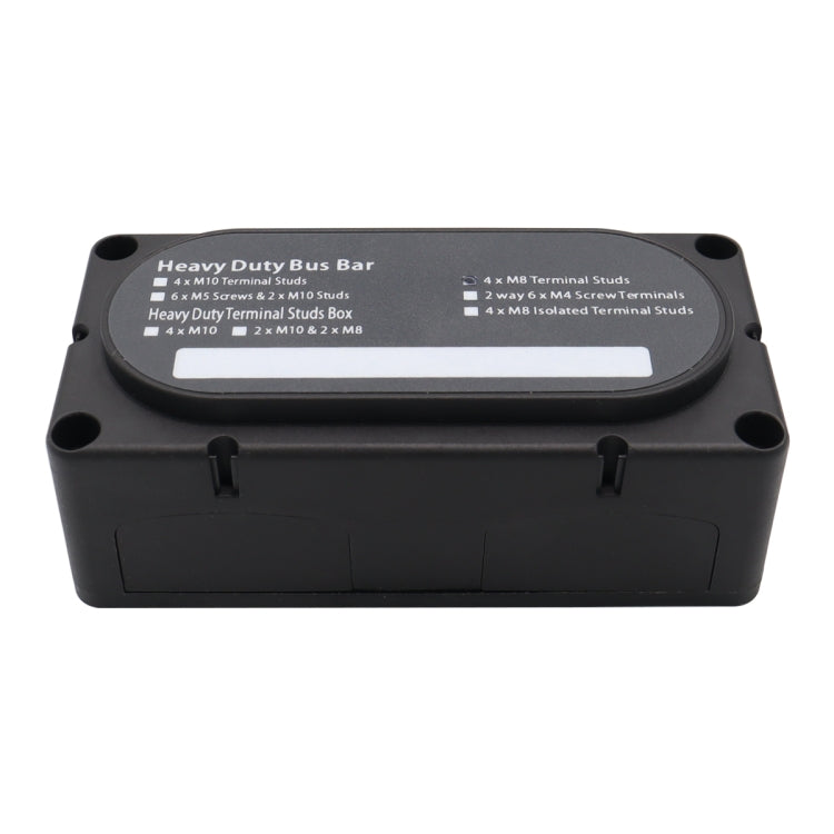 CP-3089-01 300A 48V 4-way M8 Terminal Busbar(Black) - free shipping - PMC TechLife - Order now!