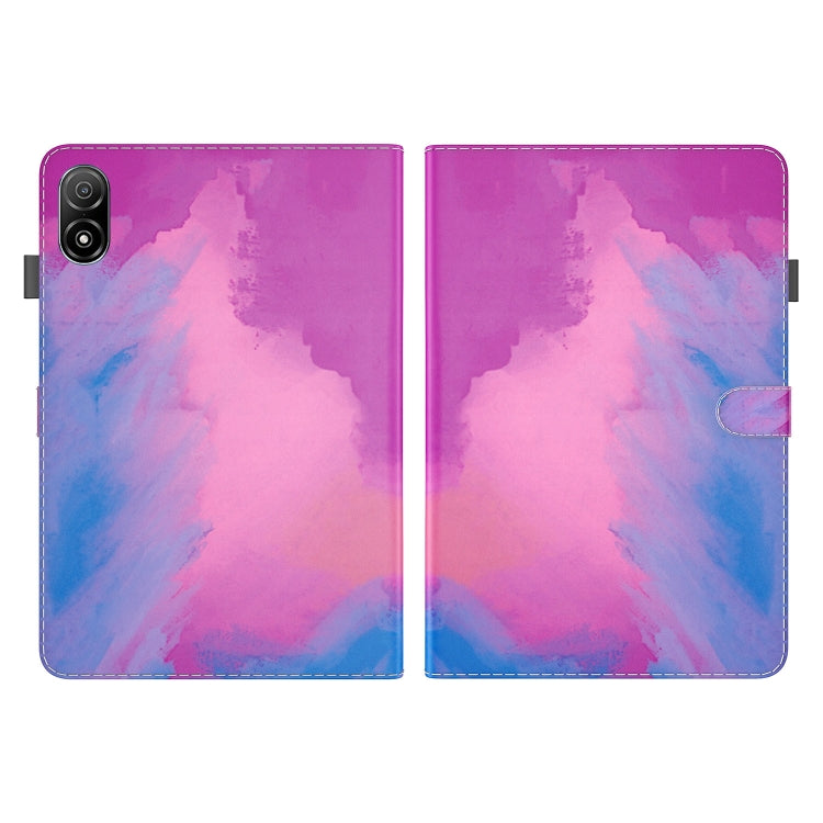 For Honor Pad V8 Pro Watercolor Pattern Flip Leather Tablet Case(Purple Red) - Lenovo by PMC TechLife | Online Shopping South Africa | PMC TechLife | Buy Now Pay Later Mobicred