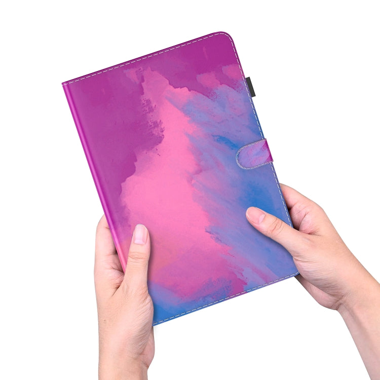 For Honor Pad V8 Pro Watercolor Pattern Flip Leather Tablet Case(Purple Red) - Lenovo by PMC TechLife | Online Shopping South Africa | PMC TechLife | Buy Now Pay Later Mobicred