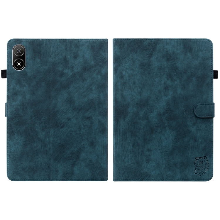 For Honor Pad V8 Pro Tiger Pattern Flip Leather Tablet Case(Dark Blue) - Honor by PMC TechLife | Online Shopping South Africa | PMC TechLife | Buy Now Pay Later Mobicred