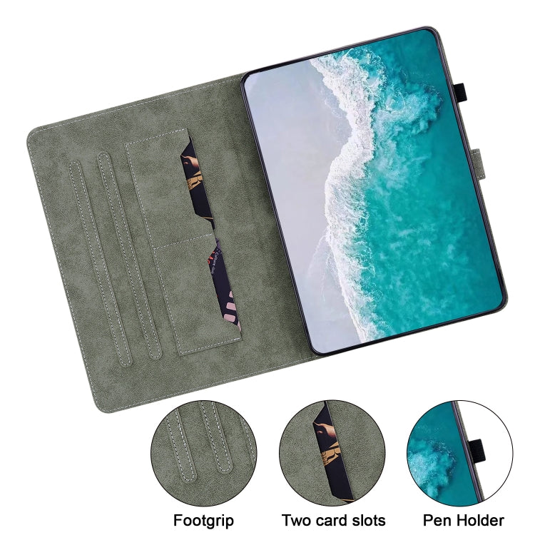 For Honor Pad V8 Pro Tiger Pattern Flip Leather Tablet Case(Dark Blue) - Honor by PMC TechLife | Online Shopping South Africa | PMC TechLife | Buy Now Pay Later Mobicred