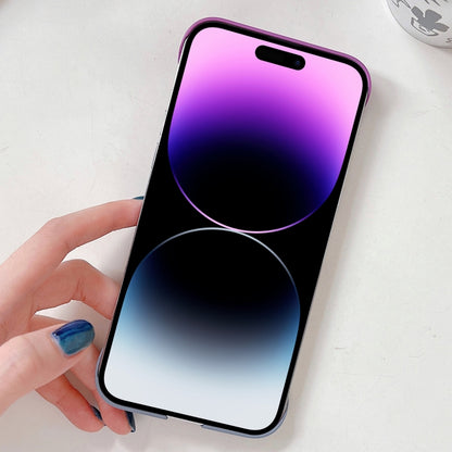 For iPhone 14 Frameless Skin Feel Gradient Phone Case(Dark Purple + Grey) - iPhone 14 Cases by PMC Jewellery | Online Shopping South Africa | PMC Jewellery | Buy Now Pay Later Mobicred