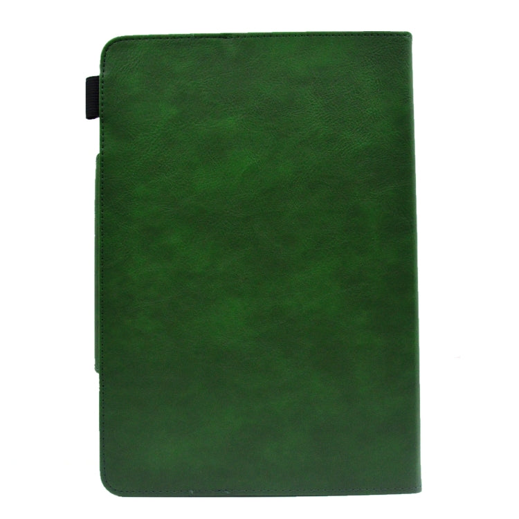 For 7 inch Suede Cross Texture Magnetic Clasp Leather Tablet Case(Green) - 7 inch by PMC TechLife | Online Shopping South Africa | PMC TechLife | Buy Now Pay Later Mobicred