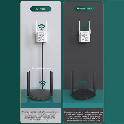 Wavlink WN578W2 300Mbps 2.4GHz WiFi Extender Repeater Home Wireless Signal Amplifier(AU Plug) - Broadband Amplifiers by WAVLINK | Online Shopping South Africa | PMC Jewellery | Buy Now Pay Later Mobicred