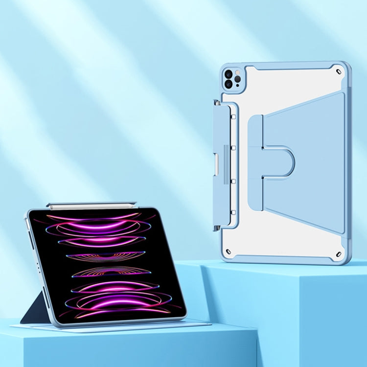 For Huawei MatePad 11 Detachable Rotating Leather Tablet Case(Blue) - Huawei by PMC TechLife | Online Shopping South Africa | PMC TechLife | Buy Now Pay Later Mobicred