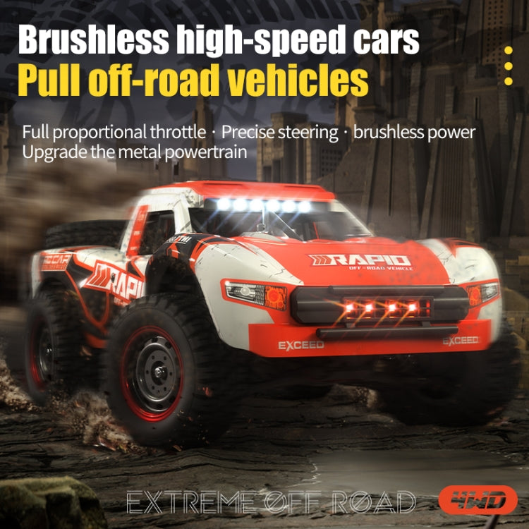 JJR/C Q130 Full-scale Brushless Four-wheel Drive High-speed Pickup RC Car(Orange) - RC Cars by JJR/C | Online Shopping South Africa | PMC Jewellery | Buy Now Pay Later Mobicred