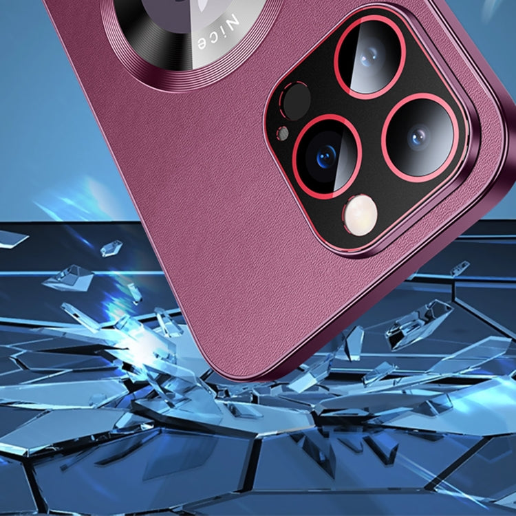 For iPhone 14 Plus R-JUST RH05 Magnetic Leather Metal Phone Case(Blue) - iPhone 14 Plus Cases by R-JUST | Online Shopping South Africa | PMC TechLife | Buy Now Pay Later Mobicred