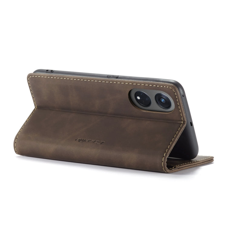 For OPPO Reno8 T 5G CaseMe 013 Multifunctional Horizontal Flip Leather Phone Case(Coffee) - OPPO Cases by CaseMe | Online Shopping South Africa | PMC Jewellery | Buy Now Pay Later Mobicred