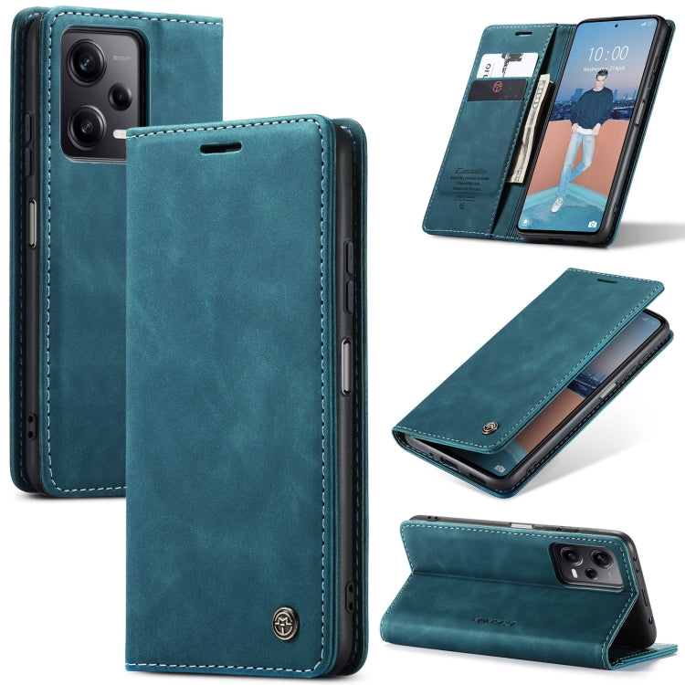 For Xiaomi Redmi Note 12 Pro 5G / Poco X5 Pro CaseMe 013 Multifunctional Horizontal Flip Leather Phone Case(Blue) - Xiaomi Cases by CaseMe | Online Shopping South Africa | PMC Jewellery | Buy Now Pay Later Mobicred