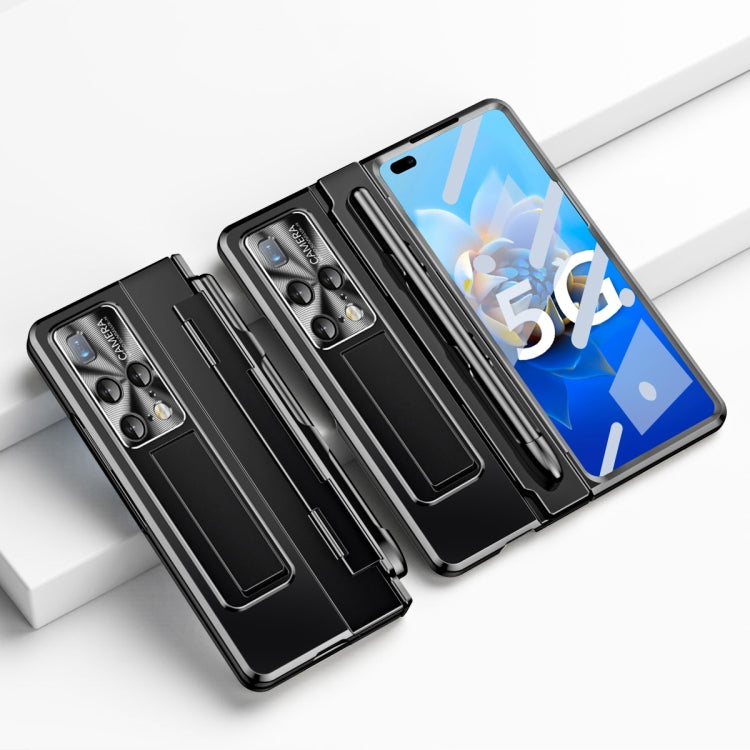For Huawei Mate X2 Integrated Folding Hinge Phone Case with Stylus(Black) - Huawei Cases by PMC TechLife | Online Shopping South Africa | PMC TechLife | Buy Now Pay Later Mobicred