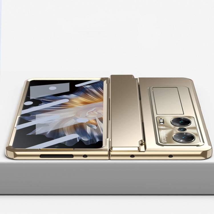 For Honor Magic Vs Integrated Folding Hinge Phone Case with Stylus(Rose Gold) - Honor Cases by PMC TechLife | Online Shopping South Africa | PMC TechLife | Buy Now Pay Later Mobicred