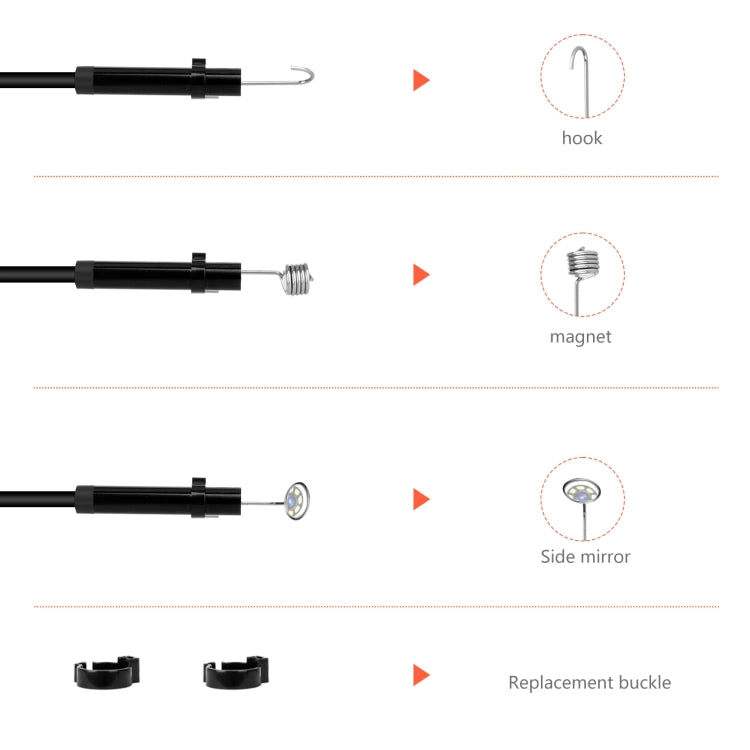 P130 8mm 4.3 inch Single Camera with Screen Endoscope, Length:5m -  by PMC TechLife | Online Shopping South Africa | PMC TechLife | Buy Now Pay Later Mobicred