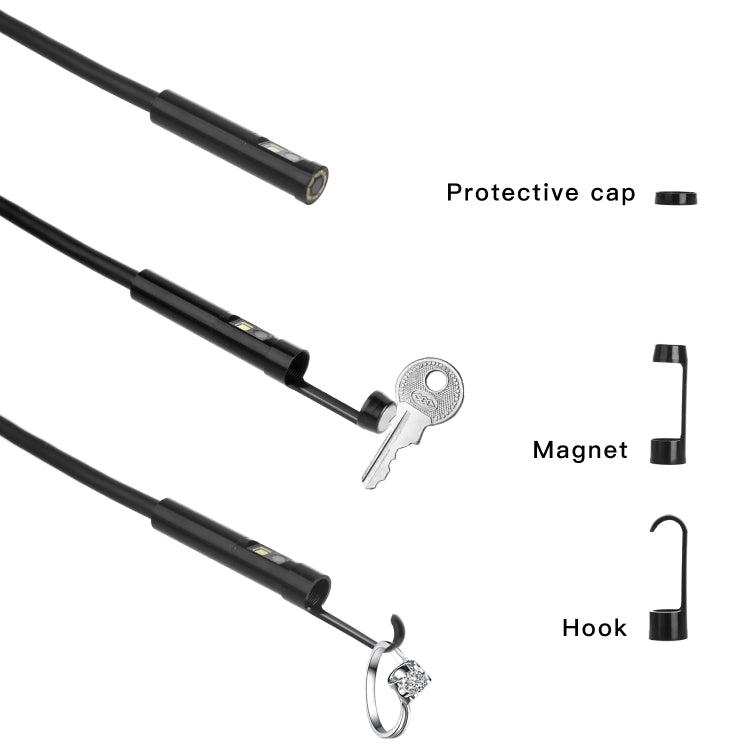 P130 5.5mm 4.3 inch Dual Camera with Screen Endoscope, Length:10m -  by PMC TechLife | Online Shopping South Africa | PMC TechLife