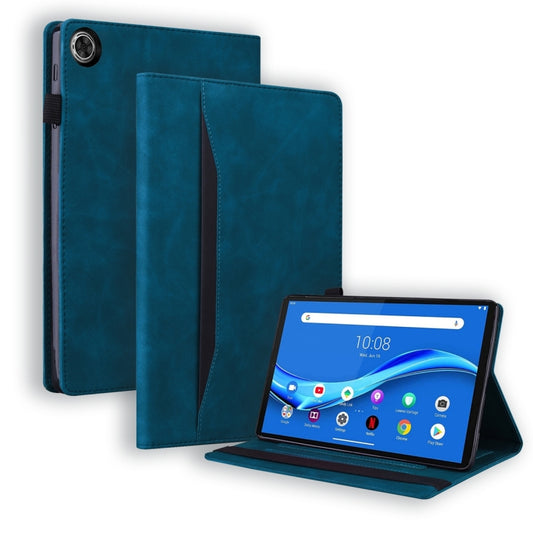 For Lenovo Tab M10 Plus 10.6 3rd Gen 2022 Business Shockproof Horizontal Flip Leather Tablet Case(Blue) - Lenovo by PMC Jewellery | Online Shopping South Africa | PMC Jewellery | Buy Now Pay Later Mobicred