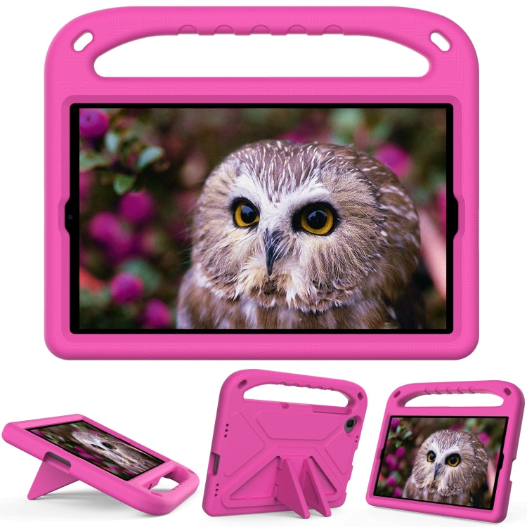 For Lenovo Tab K10 Handle EVA Shockproof Tablet Case with Holder(Rose Red) - Lenovo by PMC TechLife | Online Shopping South Africa | PMC TechLife | Buy Now Pay Later Mobicred