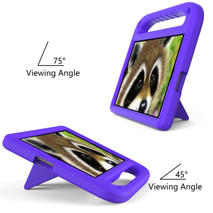 For Lenovo Tab K10 Handle EVA Shockproof Tablet Case with Holder(Purple) - Lenovo by PMC TechLife | Online Shopping South Africa | PMC TechLife | Buy Now Pay Later Mobicred