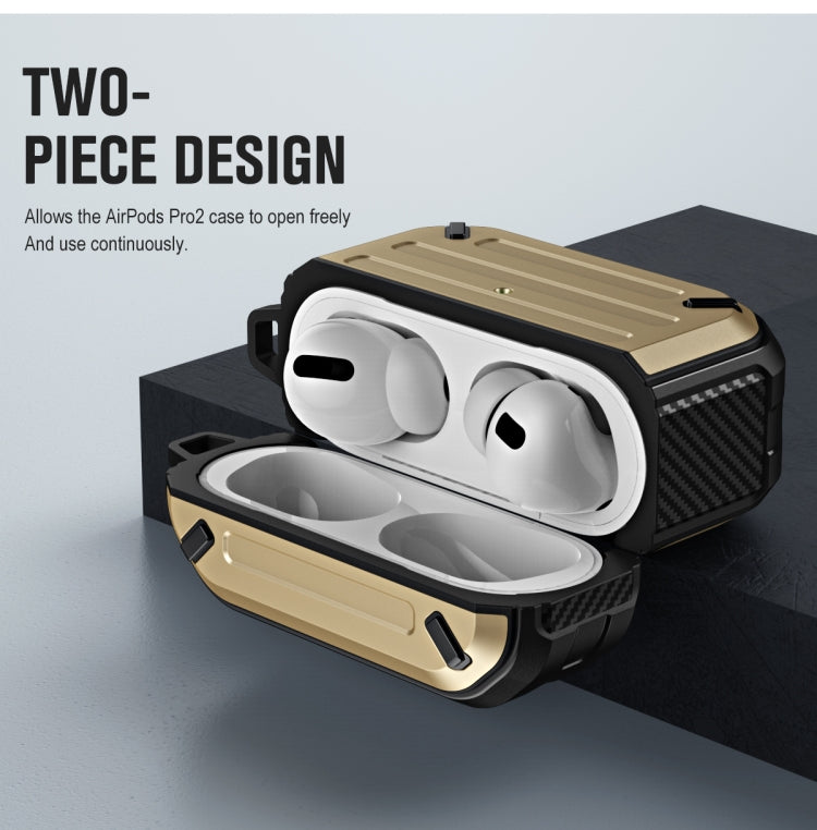 For AirPods Pro Wireless Earphones Protective Case(Gold) - For AirPods Pro by PMC Jewellery | Online Shopping South Africa | PMC Jewellery | Buy Now Pay Later Mobicred