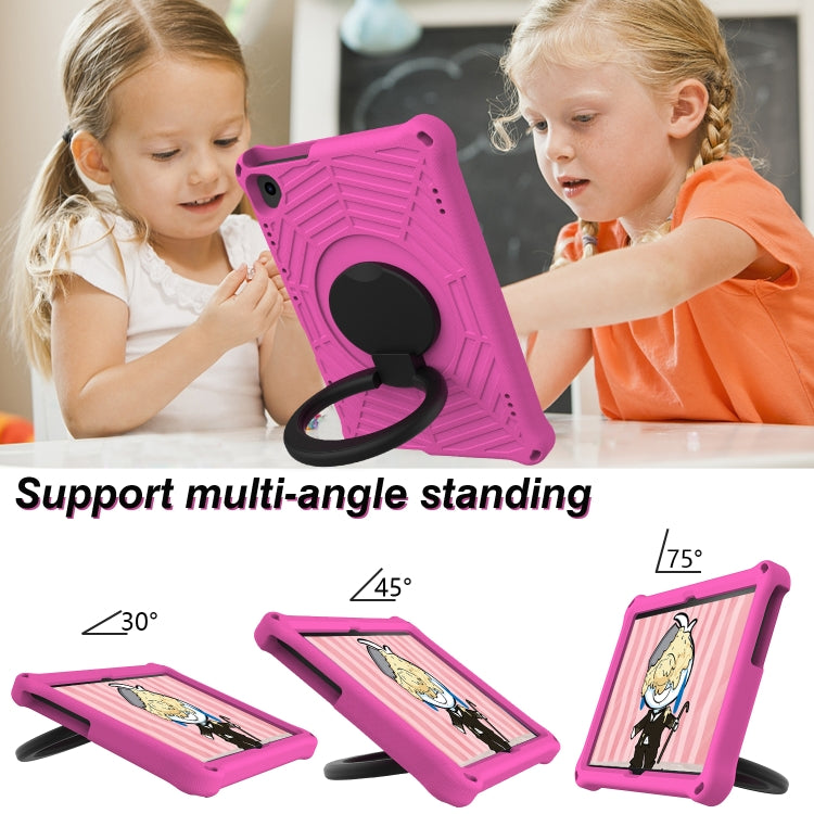 For Lenovo Tab M10 TB-X505F / TB-X605F 10.1 / M10 FHD REL TB-X605FC / TB-X605LC 10.1 Spider King Silicone Protective Tablet Case(Rose Red) - Lenovo by PMC TechLife | Online Shopping South Africa | PMC TechLife | Buy Now Pay Later Mobicred