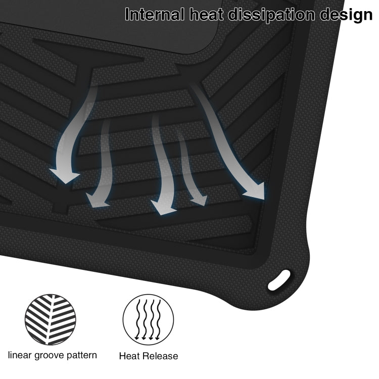 For Huawei MatePad T 10s Spider King Silicone Protective Tablet Case(Black) - Huawei by PMC TechLife | Online Shopping South Africa | PMC TechLife | Buy Now Pay Later Mobicred