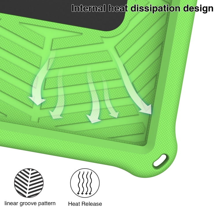 For Huawei MatePad T 10s Spider King Silicone Protective Tablet Case(Green) - Huawei by PMC TechLife | Online Shopping South Africa | PMC TechLife | Buy Now Pay Later Mobicred