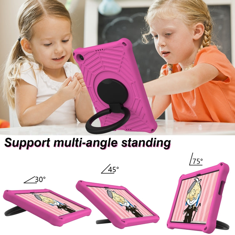 For Huawei MatePad T 10s Spider King Silicone Protective Tablet Case(Rose Red) - Huawei by PMC TechLife | Online Shopping South Africa | PMC TechLife | Buy Now Pay Later Mobicred