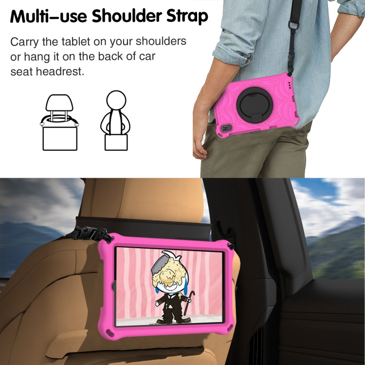 For Huawei MediaPad M5 Lite 8 Spider King Silicone Protective Tablet Case(Rose Red) - Huawei by PMC TechLife | Online Shopping South Africa | PMC TechLife | Buy Now Pay Later Mobicred