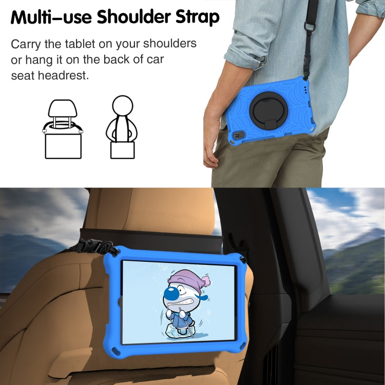 For Huawei MatePad T8 Spider King Silicone Protective Tablet Case(Blue) - Huawei by PMC TechLife | Online Shopping South Africa | PMC TechLife | Buy Now Pay Later Mobicred