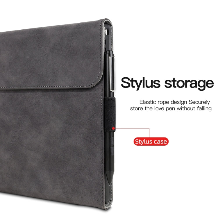 For Microsoft Surface Pro 7+ / 7 / 6 / 5 / 4 Sheepskin All-Inclusive Shockproof Protective Case with Power Bag(Blue) - Others by PMC TechLife | Online Shopping South Africa | PMC TechLife | Buy Now Pay Later Mobicred