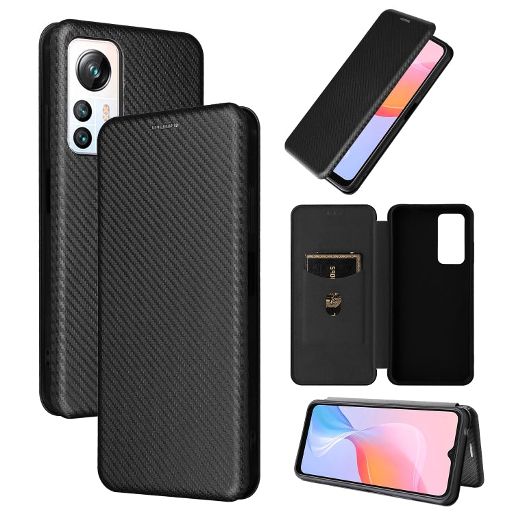 For Blackview A85 Carbon Fiber Texture Flip Leather Phone Case(Black) - More Brand by PMC Jewellery | Online Shopping South Africa | PMC Jewellery