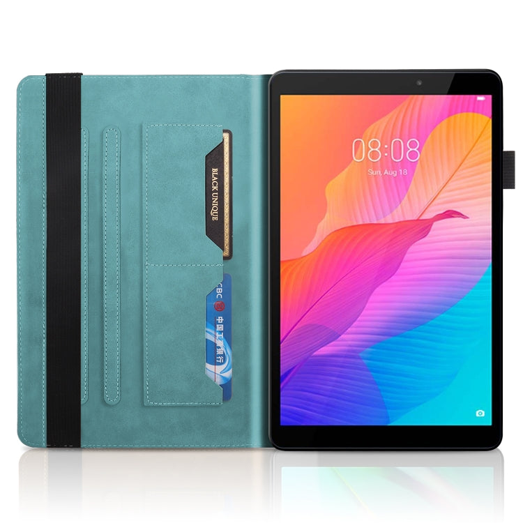 For Huawei Matepad SE 10.4 2022 Life Tree Embossed Flip Leather Tablet Case(Lake Blue) - free shipping - PMC TechLife - Order now!