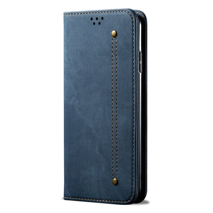 For Samsung Galaxy M54 Denim Texture Leather Phone Case(Blue) - Galaxy Phone Cases by PMC Jewellery | Online Shopping South Africa | PMC Jewellery