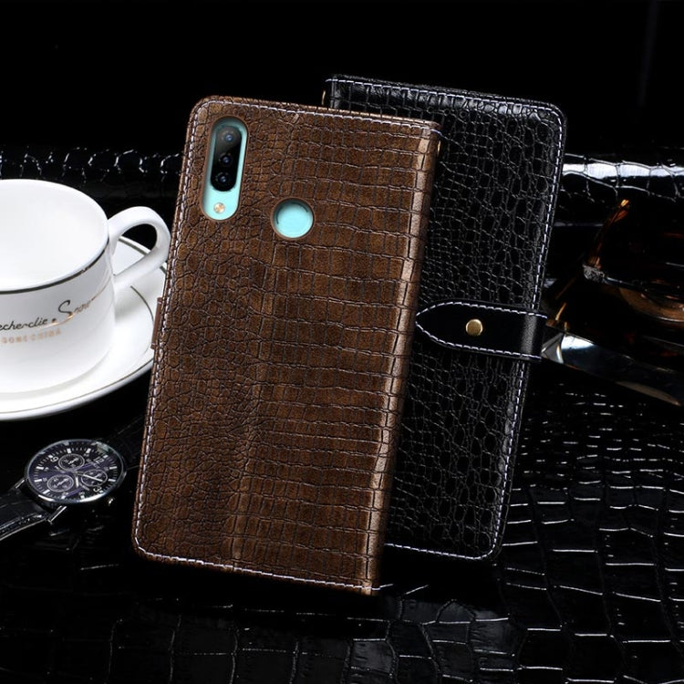 For Homtom P30 Pro idewei Crocodile Texture Horizontal Flip Leather Case with Holder & Card Slots & Wallet(Dark Blue) - More Brand by idewei | Online Shopping South Africa | PMC Jewellery | Buy Now Pay Later Mobicred