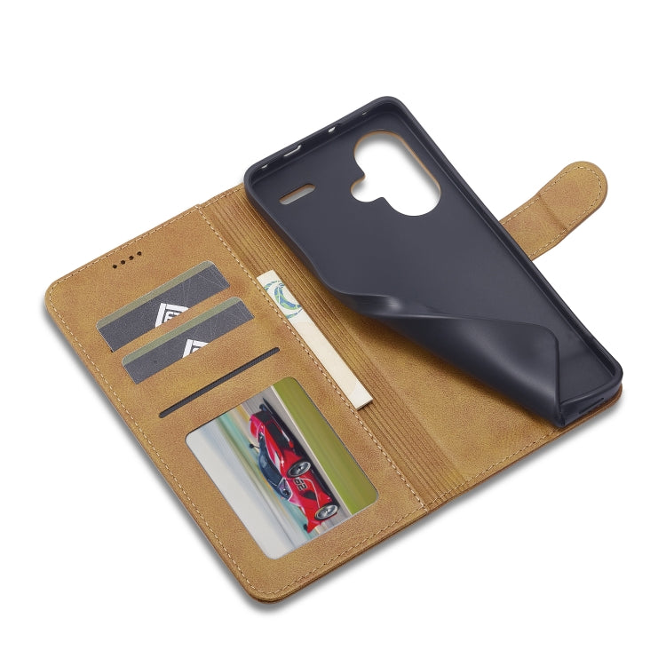 For Xiaomi Redmi Note 13 Pro+ LC.IMEEKE Calf Texture Leather Phone Case(Brown) - Note 13 Pro+ Cases by LC.IMEEKE | Online Shopping South Africa | PMC TechLife | Buy Now Pay Later Mobicred