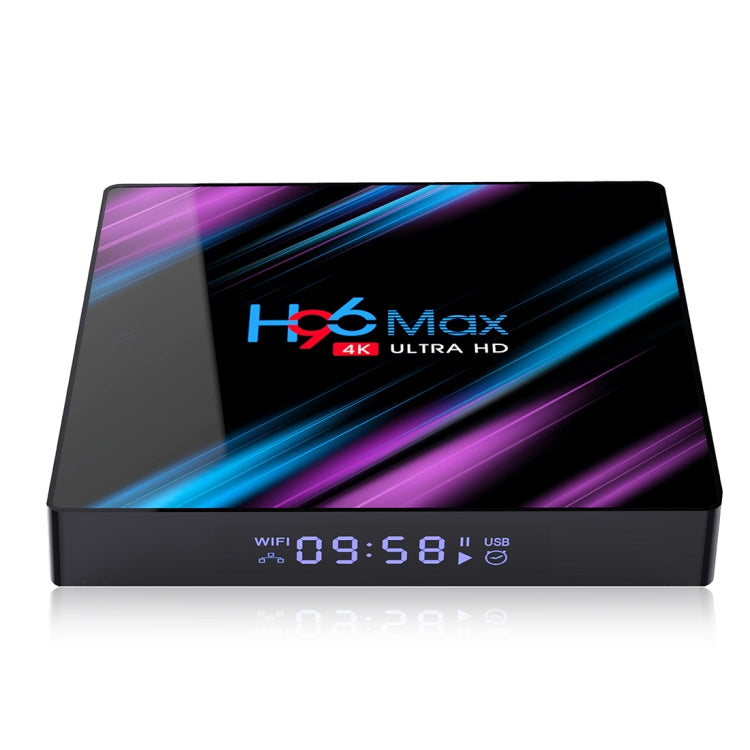 H96 Max-3318 4K Ultra HD Android TV Box with Remote Controller, Android 10.0, RK3318 Quad-Core 64bit Cortex-A53, 4GB+64GB, Support TF Card / USBx2 / AV / Ethernet, Plug Specification:UK Plug - RK3318 by PMC Jewellery | Online Shopping South Africa | PMC Jewellery | Buy Now Pay Later Mobicred