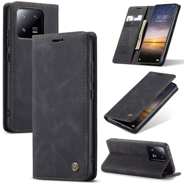 For Xiaomi 13 Pro CaseMe 013 Multifunctional Horizontal Flip Leather Phone Case(Black) - Xiaomi Cases by CaseMe | Online Shopping South Africa | PMC Jewellery | Buy Now Pay Later Mobicred