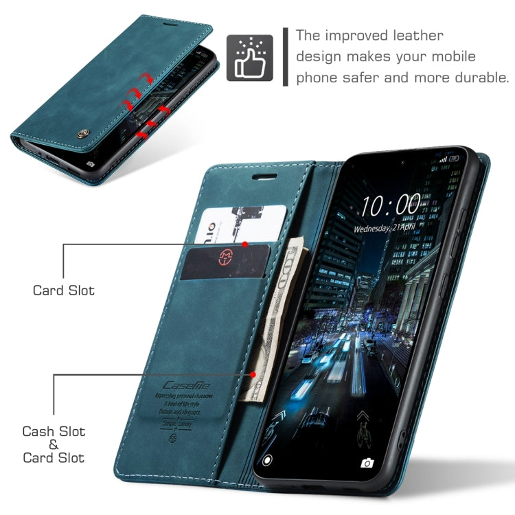 For Xiaomi Redmi 11A / 12C CaseMe 013 Multifunctional Horizontal Flip Leather Phone Case(Blue) - Xiaomi Cases by CaseMe | Online Shopping South Africa | PMC Jewellery | Buy Now Pay Later Mobicred