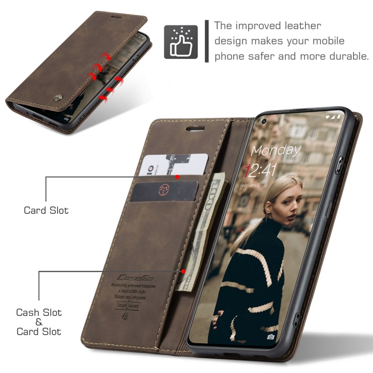 For OnePlus 11 CaseMe 013 Multifunctional Horizontal Flip Leather Phone Case(Coffee) - OnePlus Cases by CaseMe | Online Shopping South Africa | PMC Jewellery | Buy Now Pay Later Mobicred