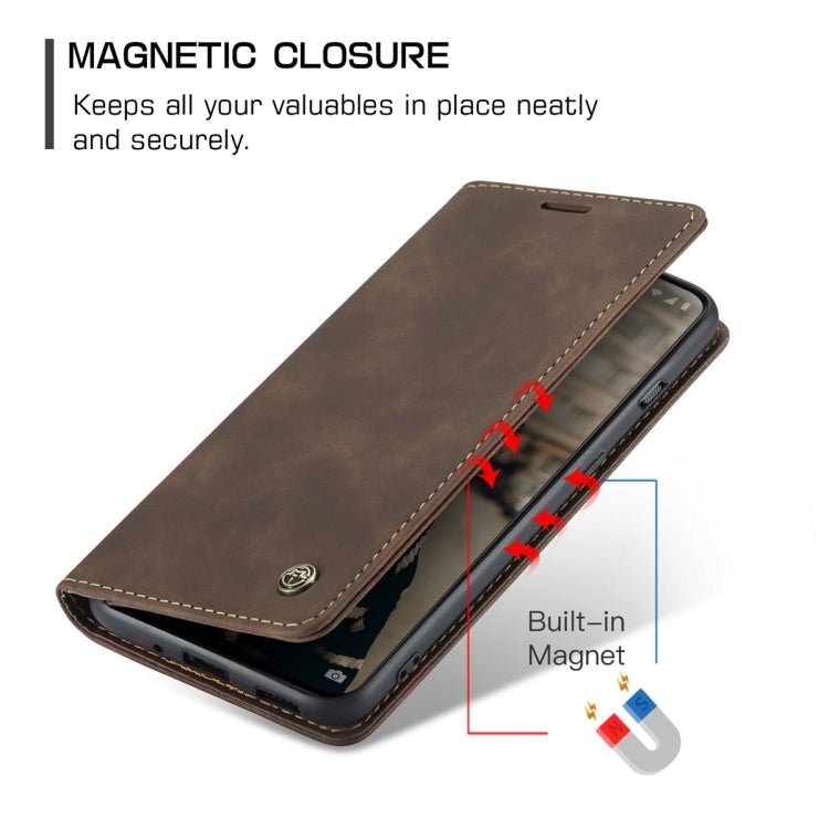 For OnePlus 11 CaseMe 013 Multifunctional Horizontal Flip Leather Phone Case(Coffee) - OnePlus Cases by CaseMe | Online Shopping South Africa | PMC Jewellery | Buy Now Pay Later Mobicred