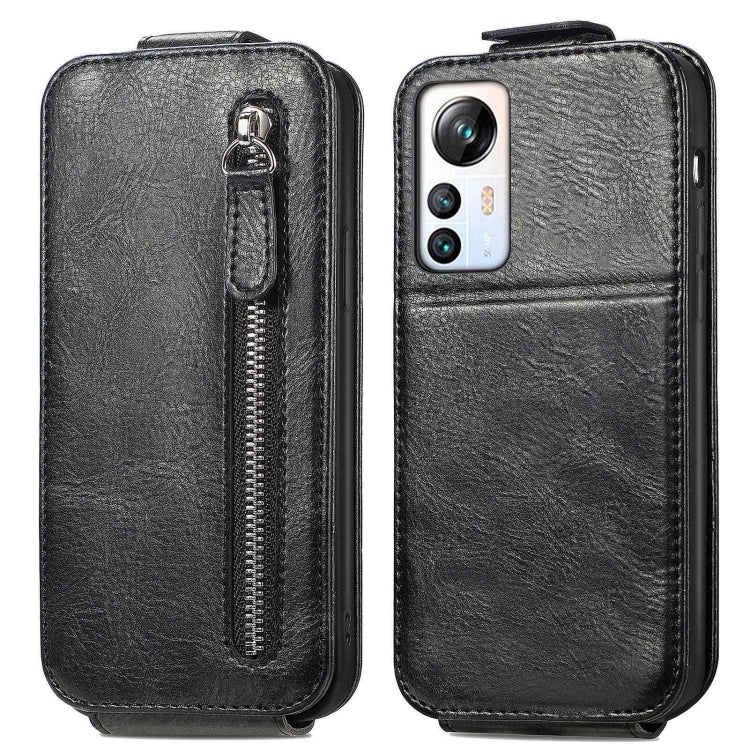 For Blackview A85 Zipper Wallet Vertical Flip Leather Phone Case(Black) - More Brand by PMC Jewellery | Online Shopping South Africa | PMC Jewellery