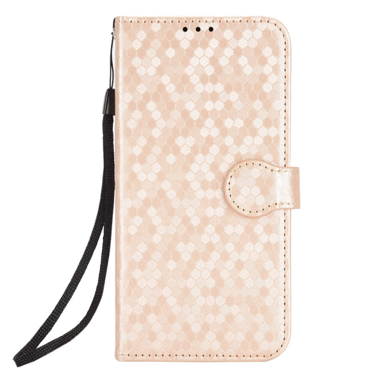For Blackview A85 Honeycomb Dot Texture Leather Phone Case(Gold) - free shipping - PMC TechLife - Order now!