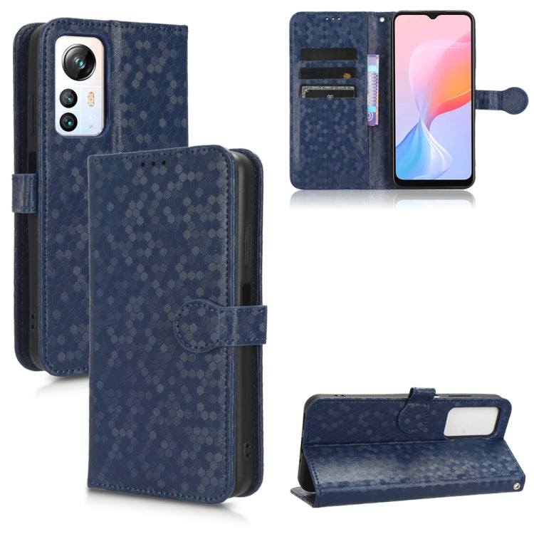 For Blackview A85 Honeycomb Dot Texture Leather Phone Case(Blue) - free shipping - PMC TechLife - Order now!