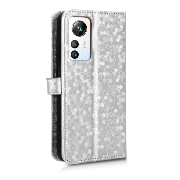 For Blackview A85 Honeycomb Dot Texture Leather Phone Case(Silver) - More Brand by PMC Jewellery | Online Shopping South Africa | PMC Jewellery | Buy Now Pay Later Mobicred