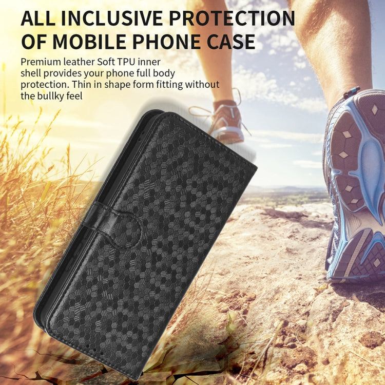 For Blackview A85 Honeycomb Dot Texture Leather Phone Case(Blue) - More Brand by PMC Jewellery | Online Shopping South Africa | PMC Jewellery | Buy Now Pay Later Mobicred