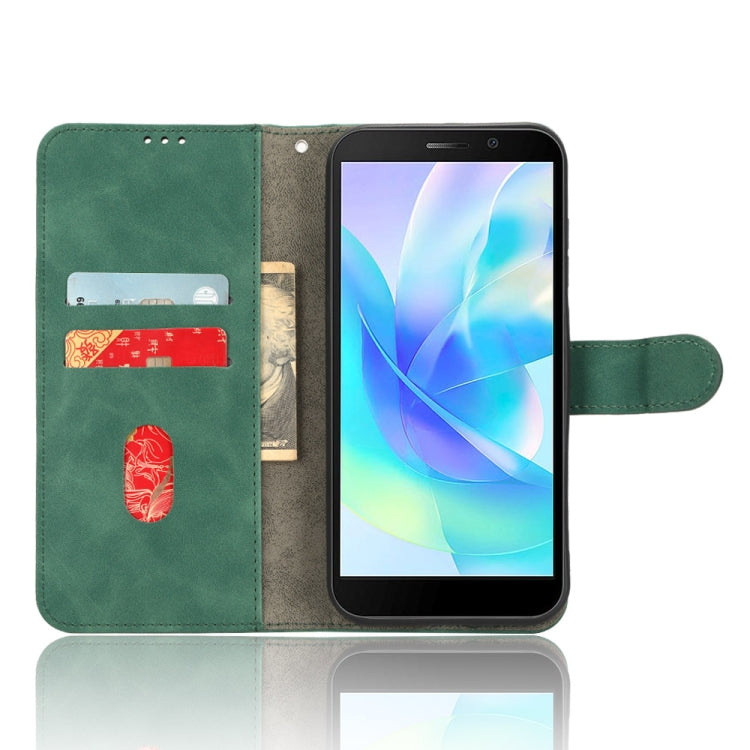 For Doogee X97 / X97 Pro Skin Feel Magnetic Flip Leather Phone Case(Green) - Doogee Cases by PMC TechLife | Online Shopping South Africa | PMC TechLife | Buy Now Pay Later Mobicred