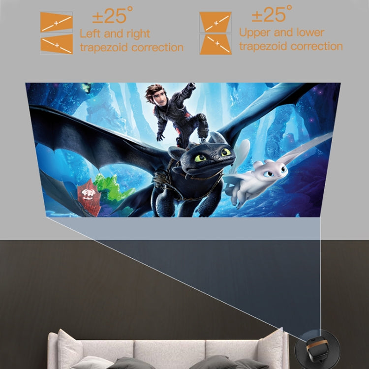 A007 Portable 1280 x 720 HD 113 ANSI Smart LED Projector, Plug:US Plug(White) - Mini Projector by PMC TechLife | Online Shopping South Africa | PMC TechLife | Buy Now Pay Later Mobicred